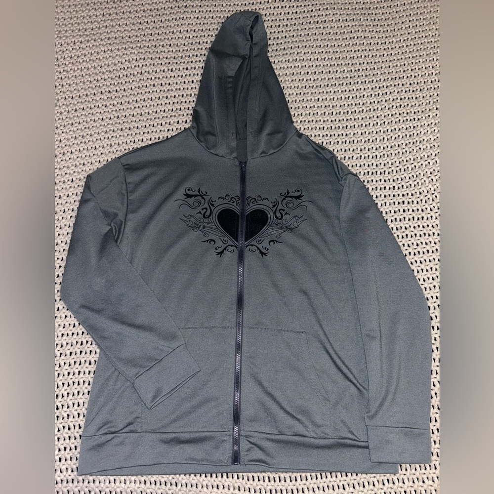 green heart jacket